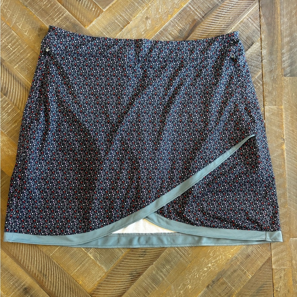 Peter Millar Women's Athletic Skort L Floral UPF 50+ Stretch Golf Skort